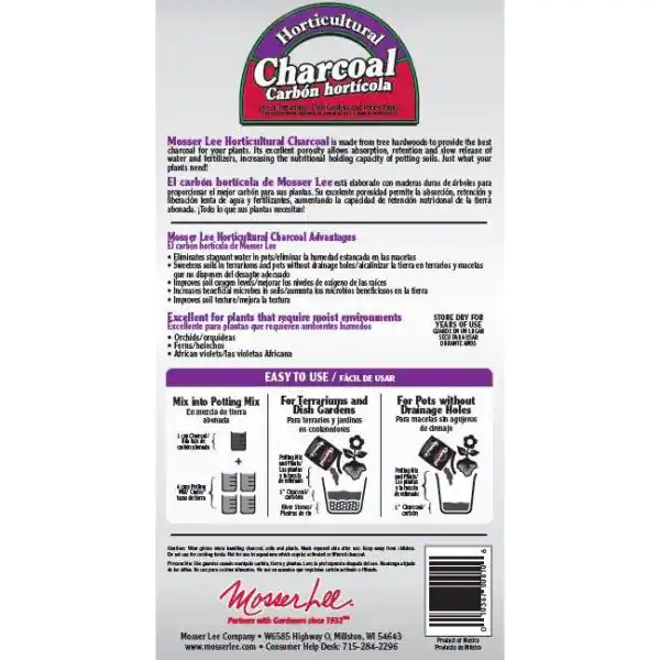 Mosser Lee 2.25 Qt. Dry Horticultural Charcoal