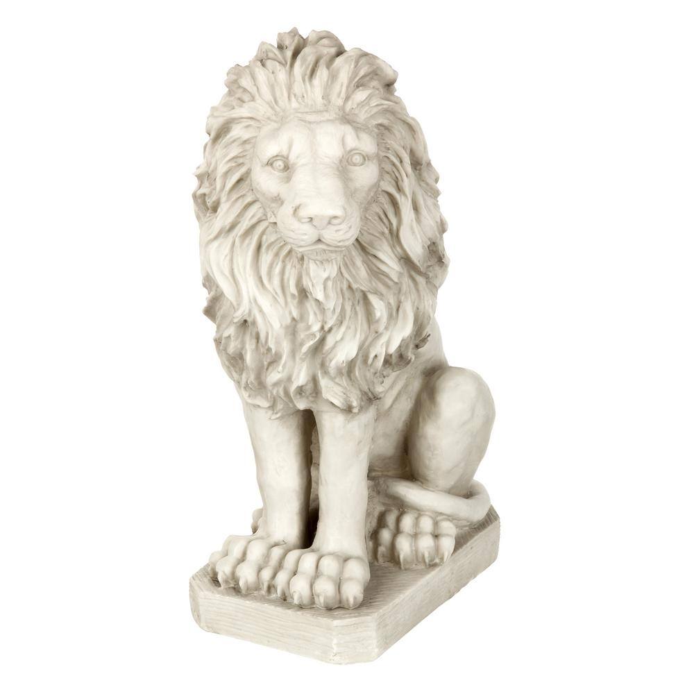 Design Toscano 21 in. H Mansfield Manor Lion Sentinel Statue