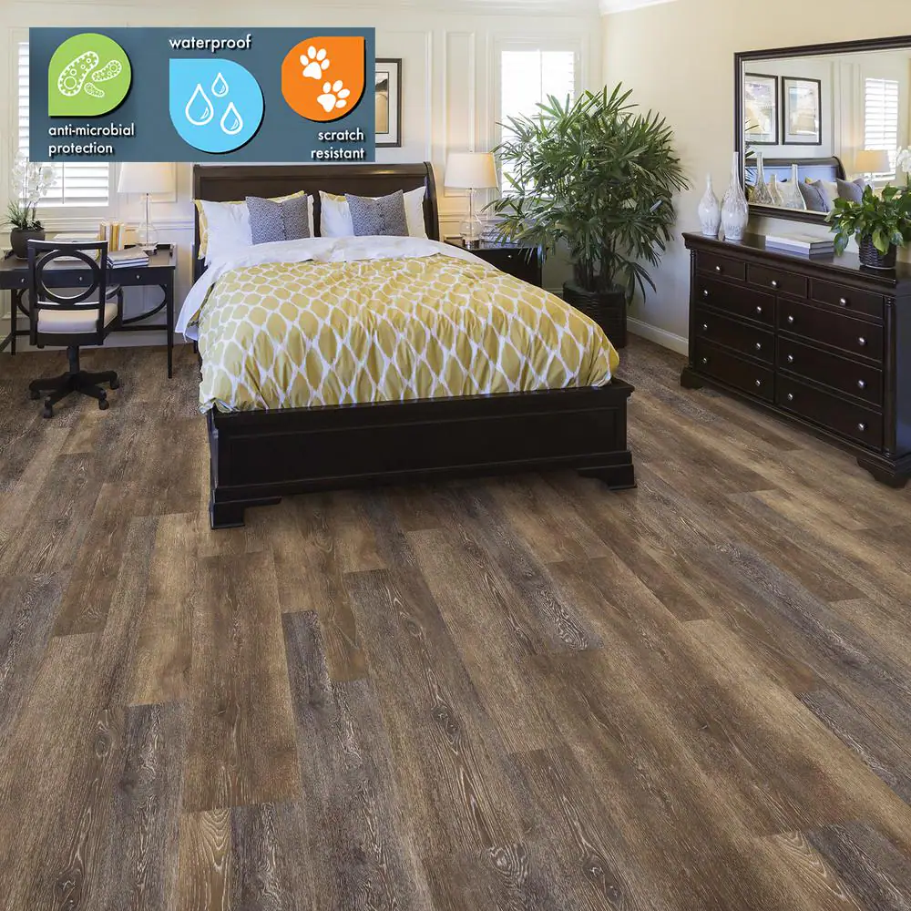 Lifeproof Texas Oak 6 MIL x Multi-Width x 48 in. L Click Lock Waterproof Luxury Vinyl Plank Flooring (19.5 sqft/case)