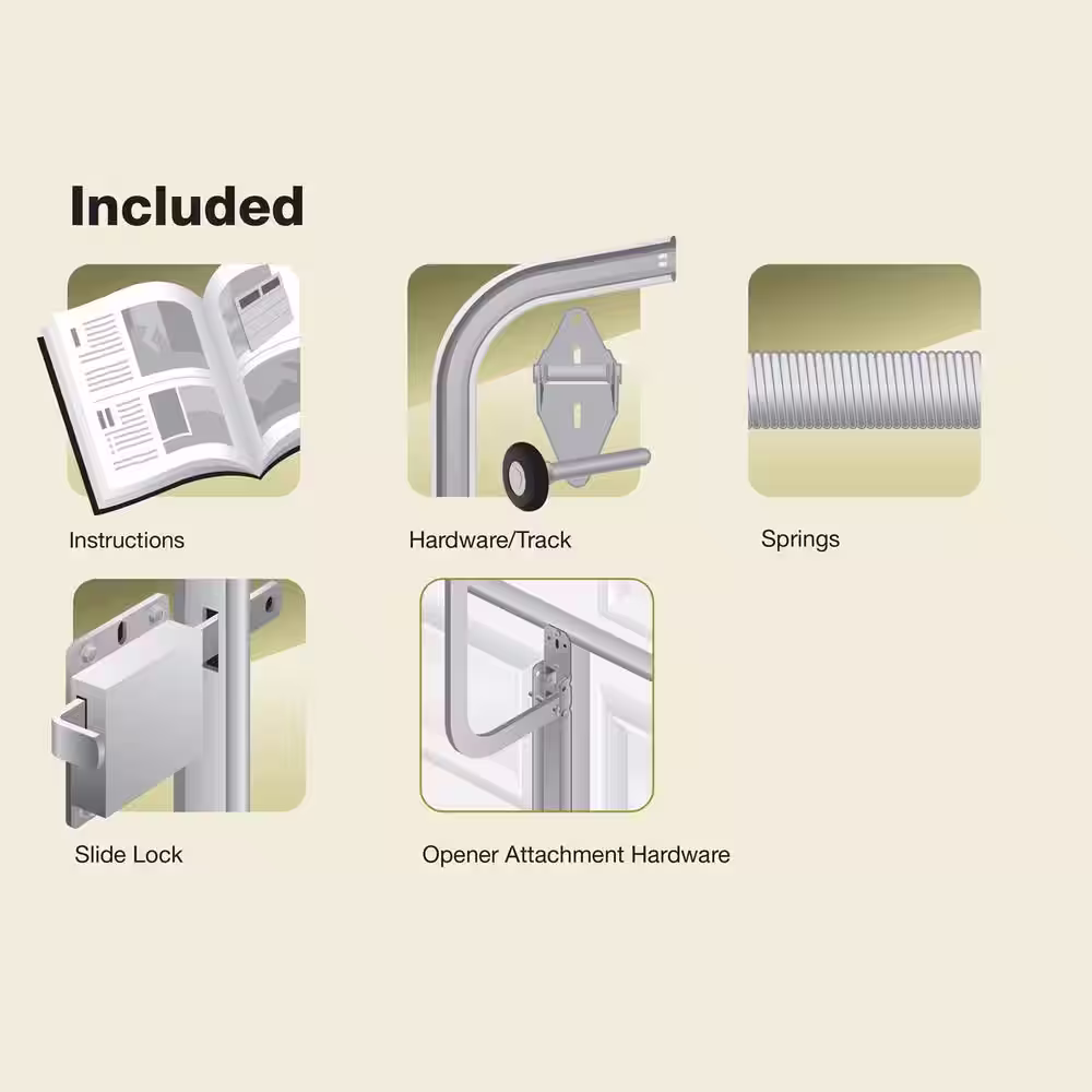 Clopay Classic Collection Insulated Solid White Garage Door