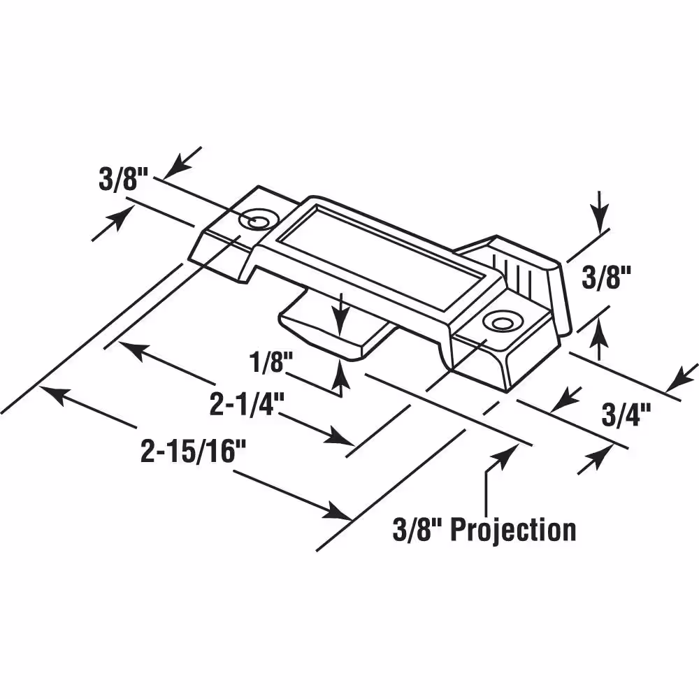 Prime-Line Diecast, Black, Sliding Window Sash Lock