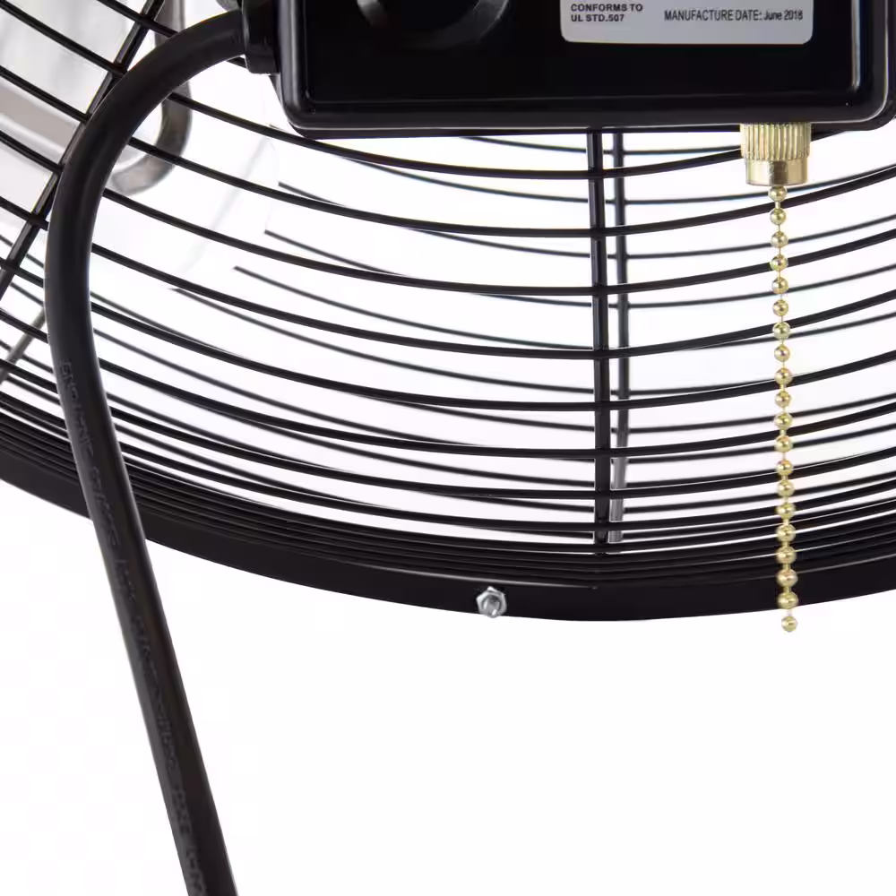 Vie Air Dual Function Indoor Black 18 in. Wall Tilting Fan