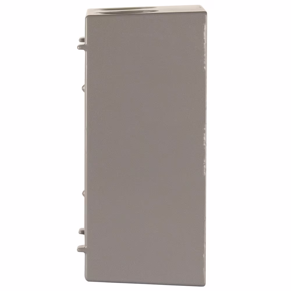 BELL N3R Aluminum Gray 1-Gang Weatherproof Electrical Box, Five Outlets at 1/2 in., with 2 Closure Plugs