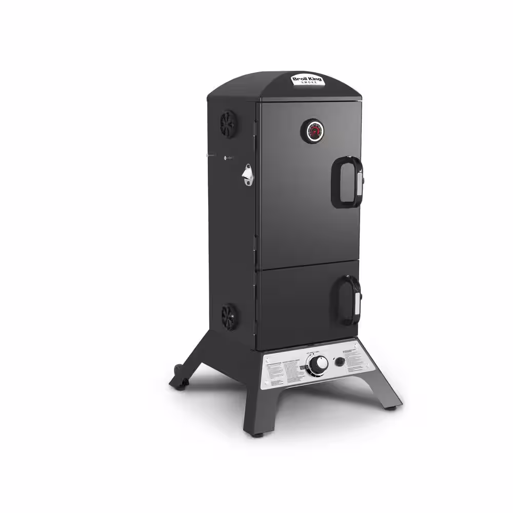 Broil King Smoke Vertical Propane Gas Smoker in Black