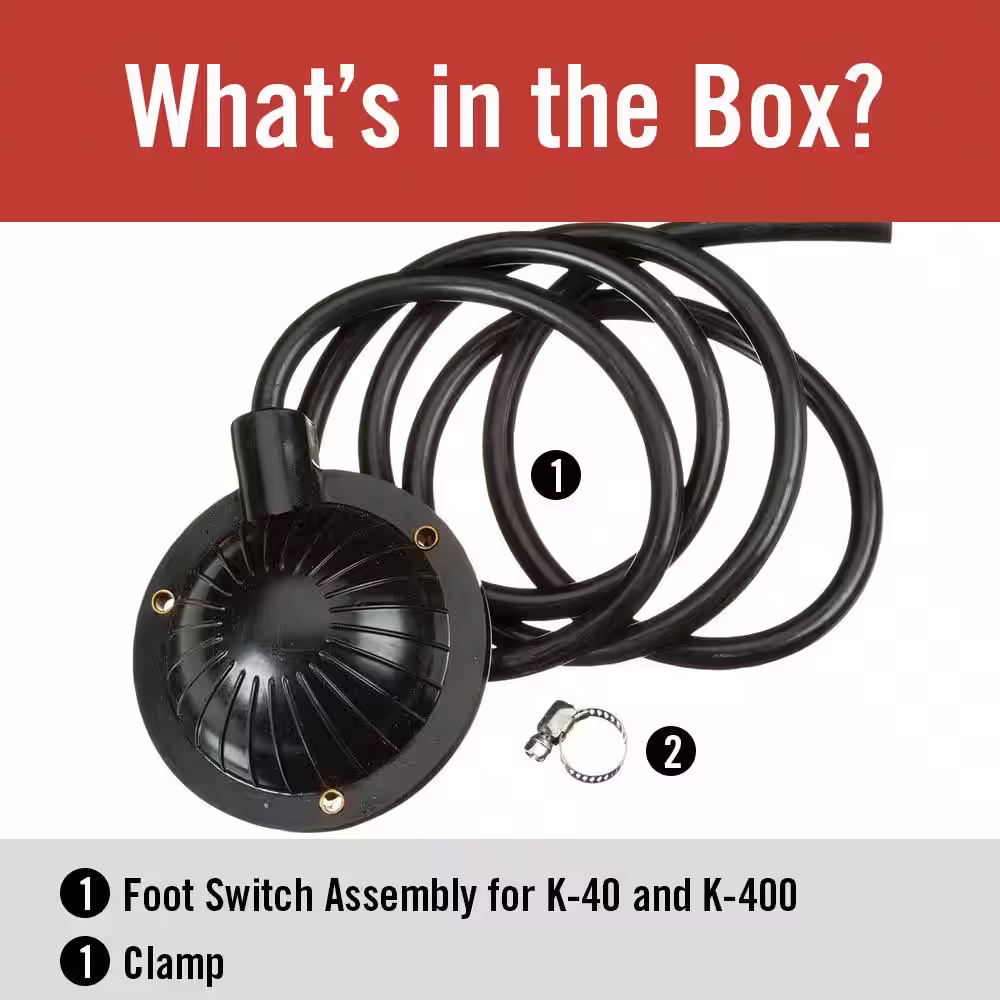 RIDGID Air Activated Foot Switch Replacement Assembly/Control for Sink & Drum Drain Cleaning Machines