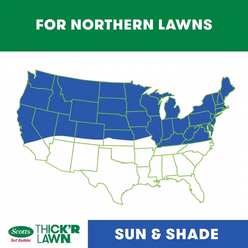 Scotts Turf Builder 12 lbs. Thick'R Sun and Shade Grass Seed (2-Pack)