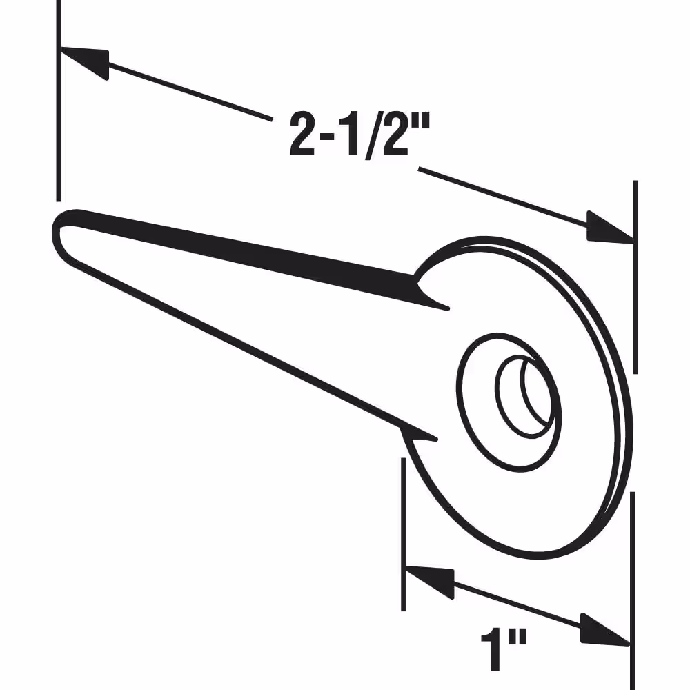 Prime-Line Diecast, Sliding Screen Door Latch Lever with No-Stop Pin