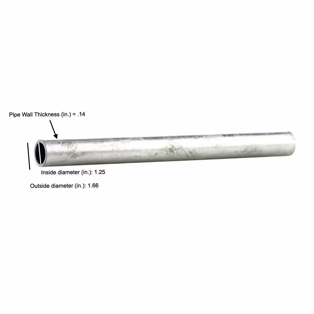 Southland 1-1/4 in. x 10 ft. Galvanized Steel Pipe