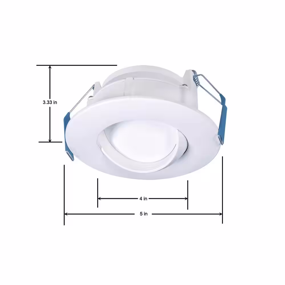 Halo 4 in. Selectable CCT Canless Integrated LED New Construction or Remodel Recessed Adjustable Gimbal Kit (6-Pack)