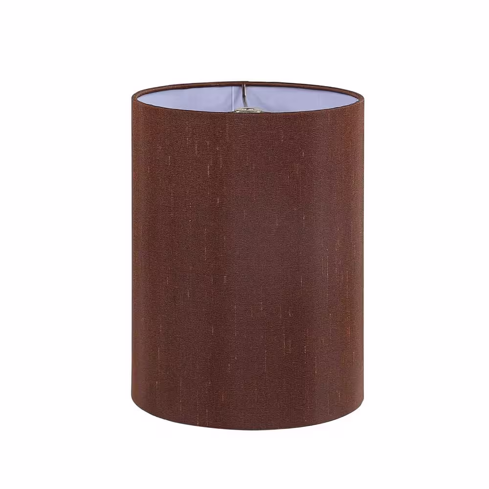 Aspen Creative Corporation 8 in. x 11 in. Light Brown Drum/Cylinder Lamp Shade