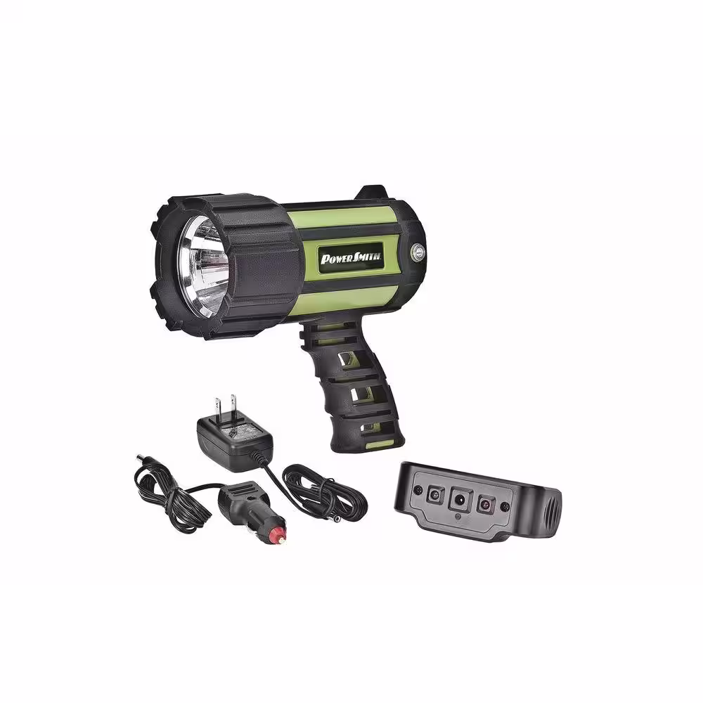 PowerSmith 700 Lumen Floatable Waterproof Lithium-Ion LED Spotlight Flashlight with Ergonomic Handle and Charger