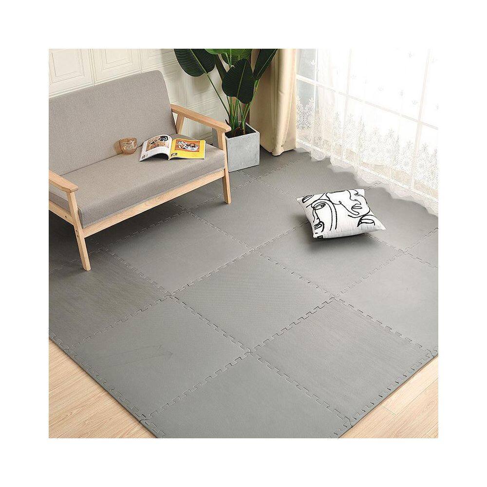 None Black 24 in. W x 24 in. L x 0.47 in. Thick EVA Interlocking Foam Floor Mat Exercise Flooring 6 Tiles\Case 24 sq. ft.
