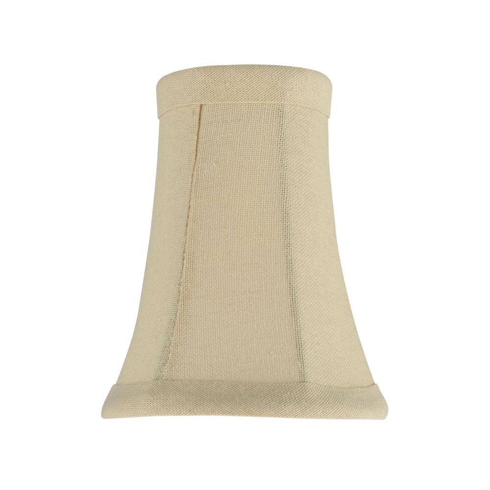 Aspen Creative Corporation 4 in. x 5 in. Butter Creme Bell Lamp Shade (6-Pack)