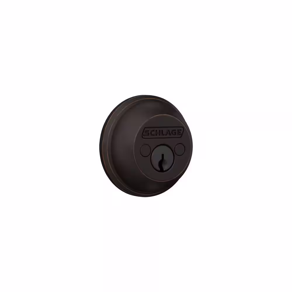 Schlage B62 Series Aged Bronze Double Cylinder Deadbolt Certified Highest for Security and Durability