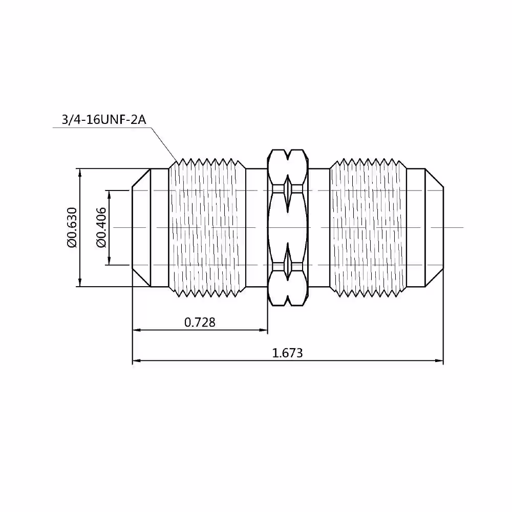 Everbilt 1/2 in. Flare Brass Coupling Fitting