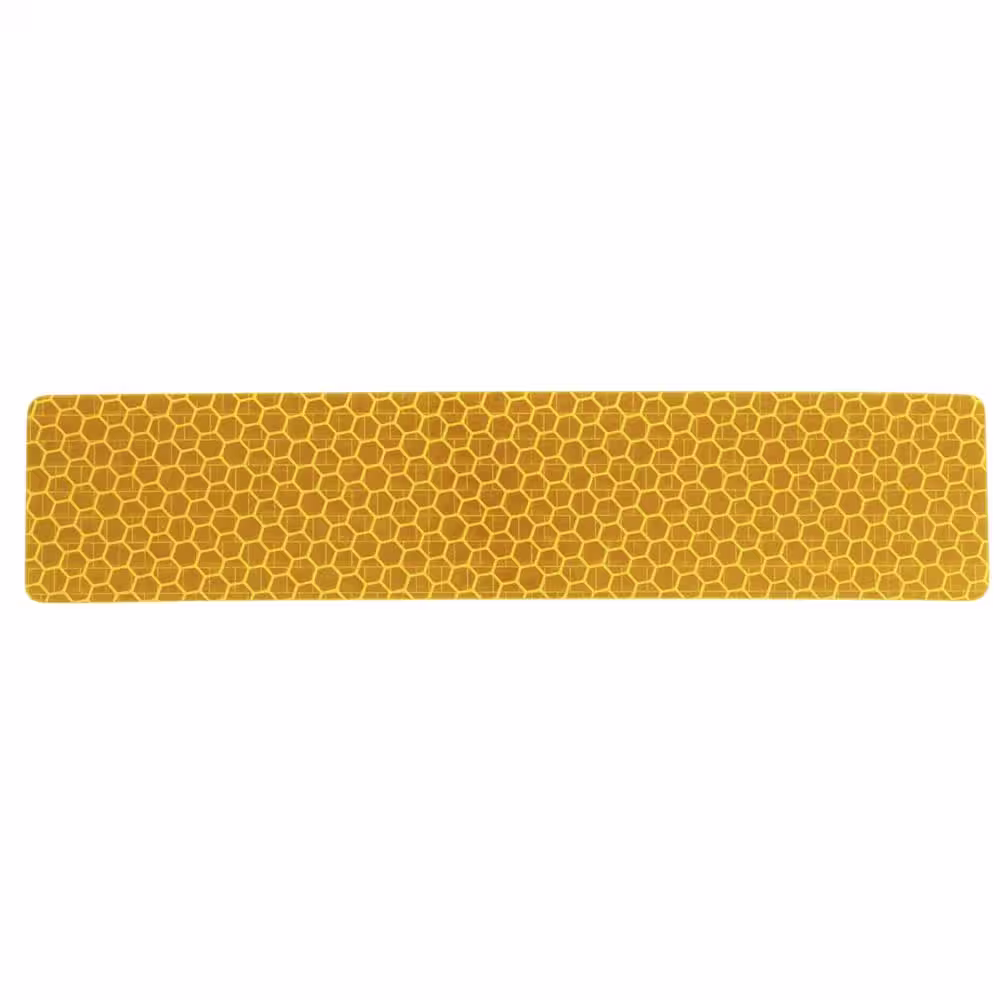Everbilt 1.25 in. x 6 in. Yellow Reflective Safety Strips (4-Pack)