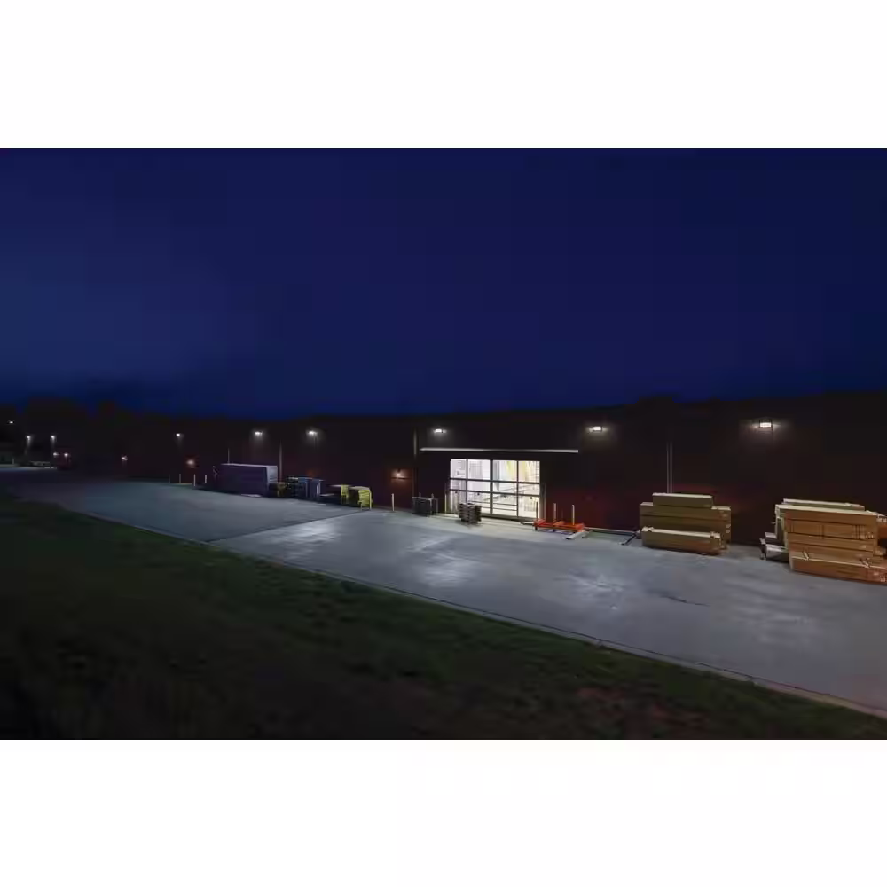 Lithonia Lighting Contractor Select TWR 250-Watt Equivalent 6200 Adjustable Lumens Dark Bronze Wall Pack Light 4000K