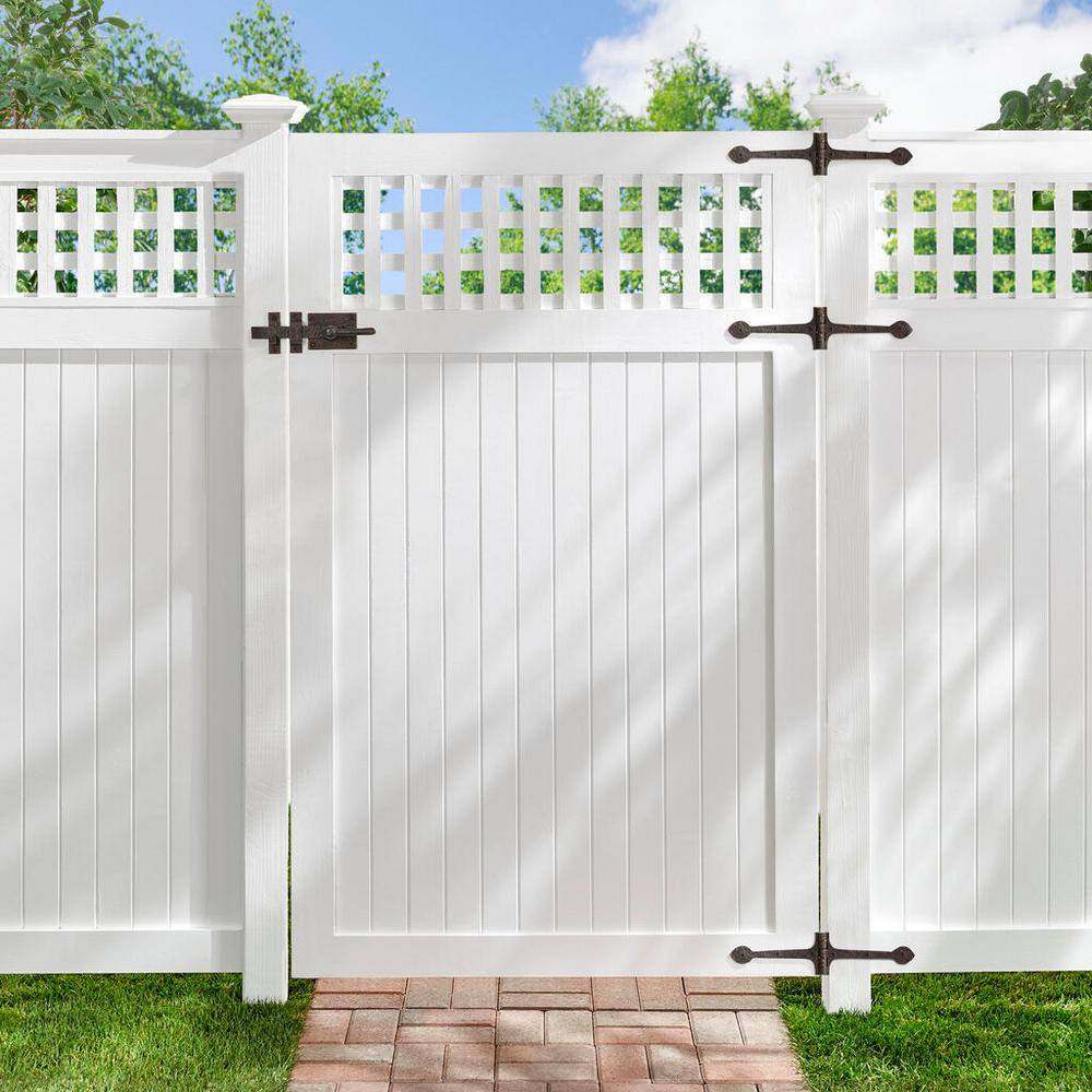 Everbilt 8 in. Natural Bronze Patina Bronze Strap Hinge
