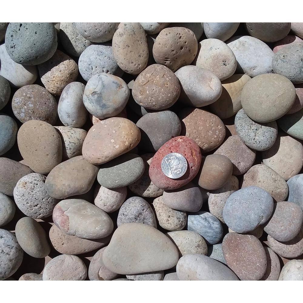 None Rock Ranch 0.50 cu. ft. 40 lbs. 1/2 in. to 1 in. Buff Mexican Beach Pebble (40-Bag 20 cu. ft. 1600 lbs. Pallet)