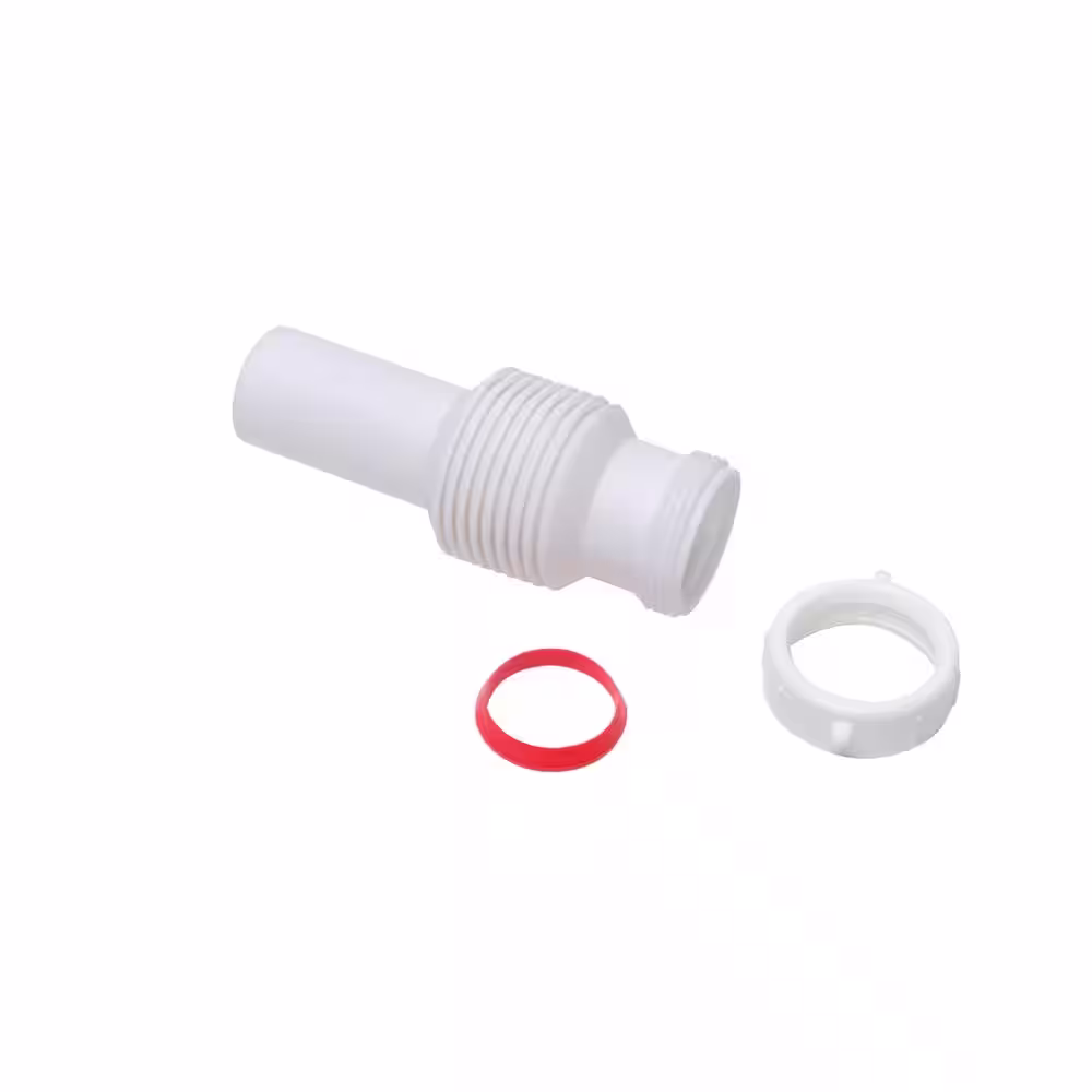 Oatey Form N Fit 1-1/4 in. White Plastic Slip-Joint Sink Drain Tailpiece Extension Tube