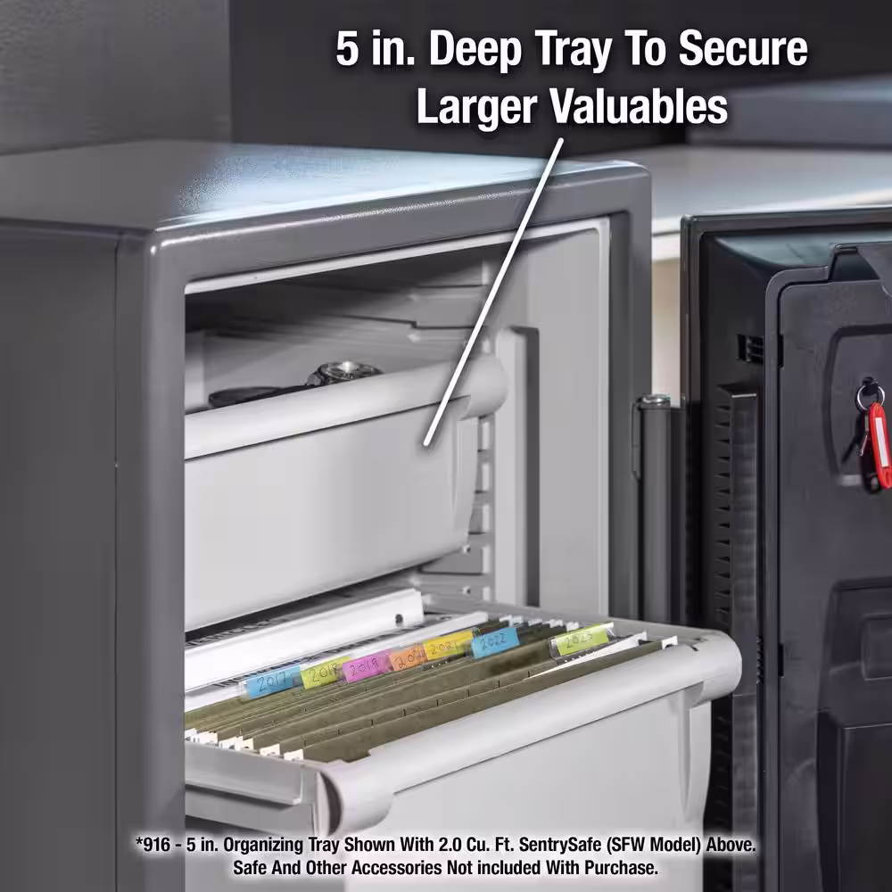 SentrySafe Organizer Insert Accessory, for 1.6 and 2.0 cu. ft. Fireproof & Waterproof Safes