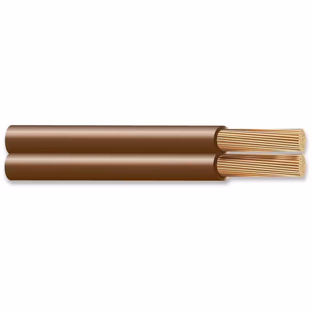 Cerrowire 250 ft. 18/2 Brown Stranded SPT-1 Copper Lamp Wire