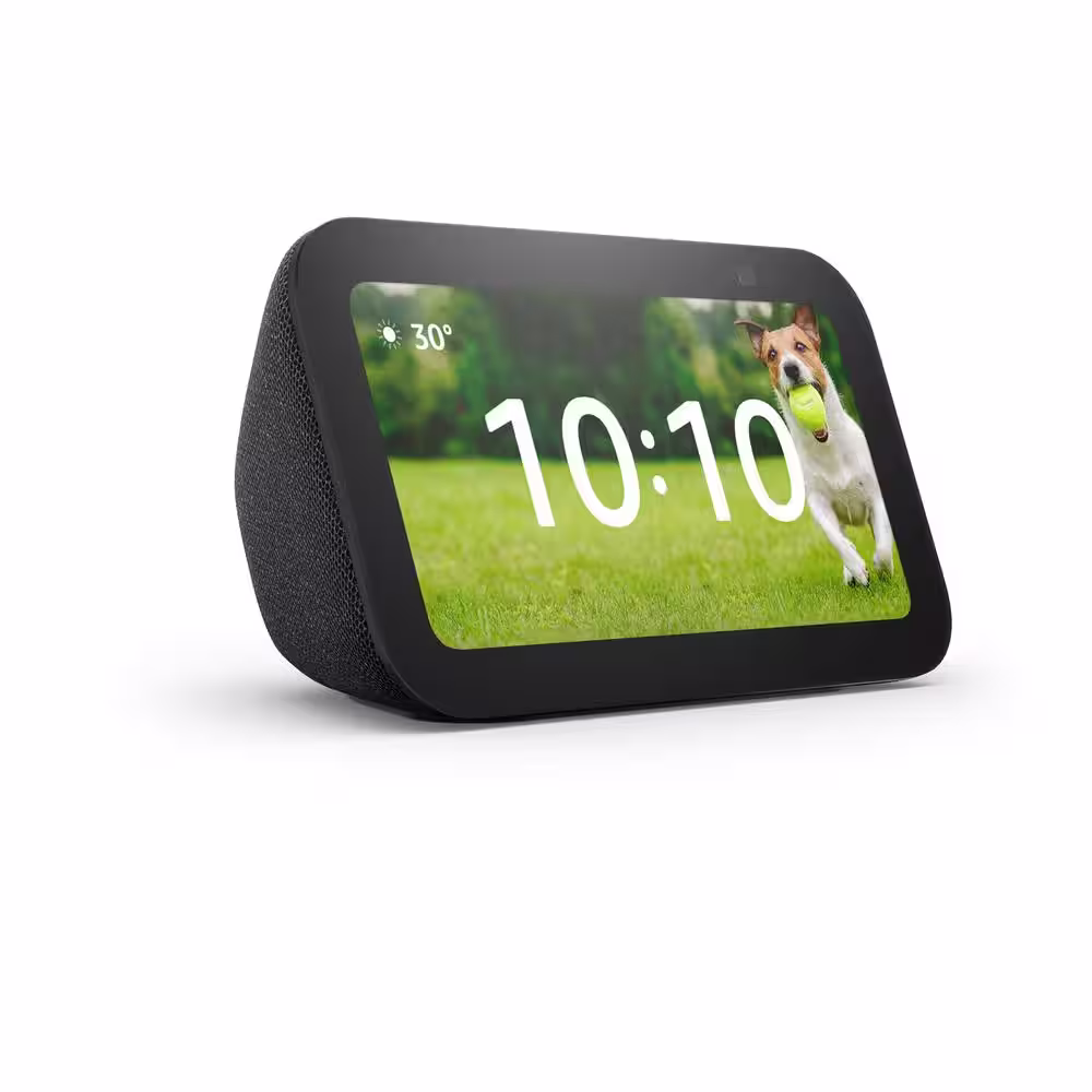 Amazon Echo Show 5 (3rd Gen, 2023 release), Smart Display with Deeper Bass and Clearer Sound, Charcoal