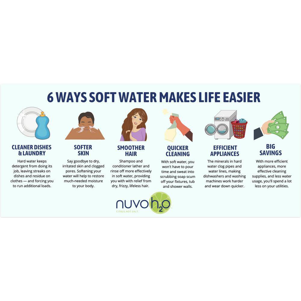 NuvoH2O Manor Trio Water Whole House Water Softener Plus Sediment and Iron Filtration System