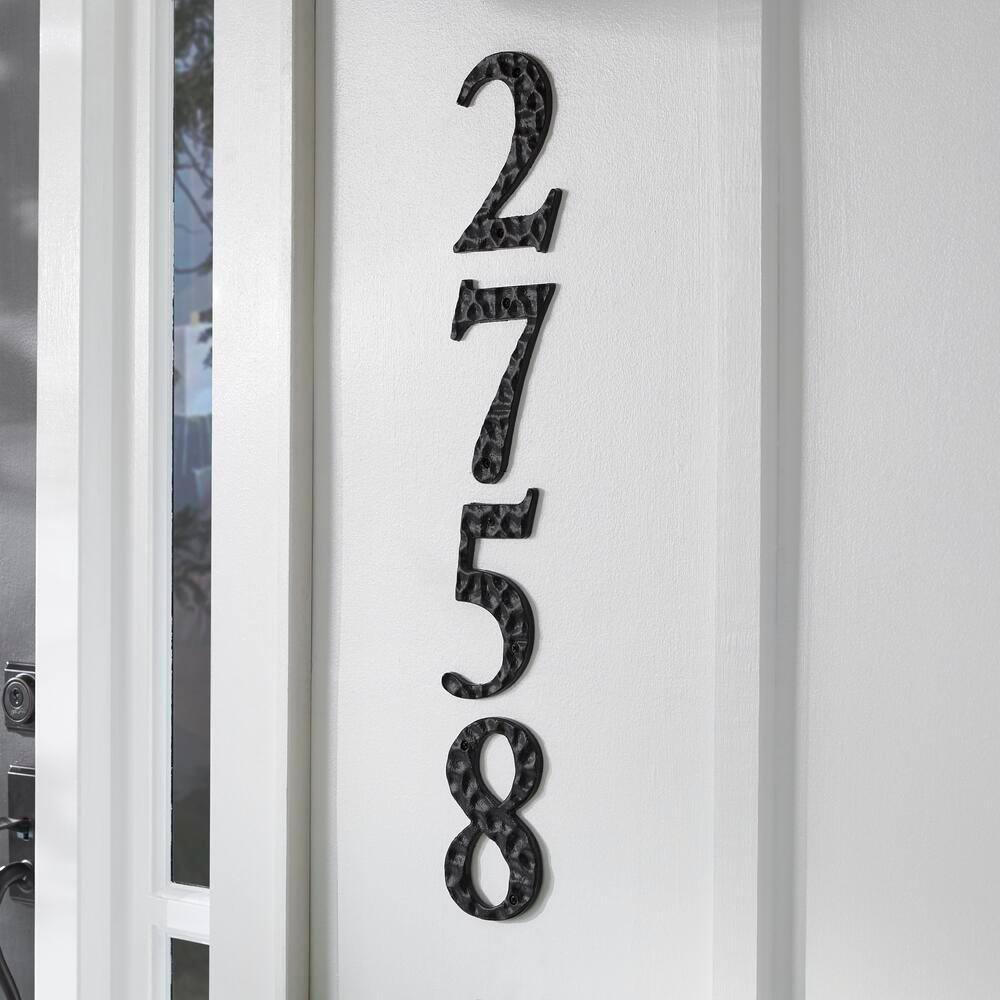 Everbilt 6 in. Black Cast Iron House Number 8