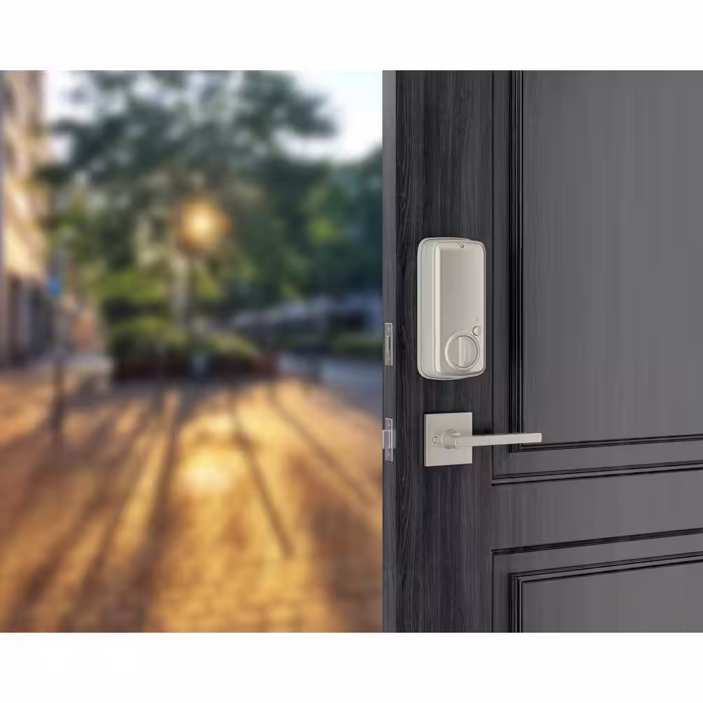 None Satin Nickel DB2S Smart Technology RFID Deadbolt Lock with Key