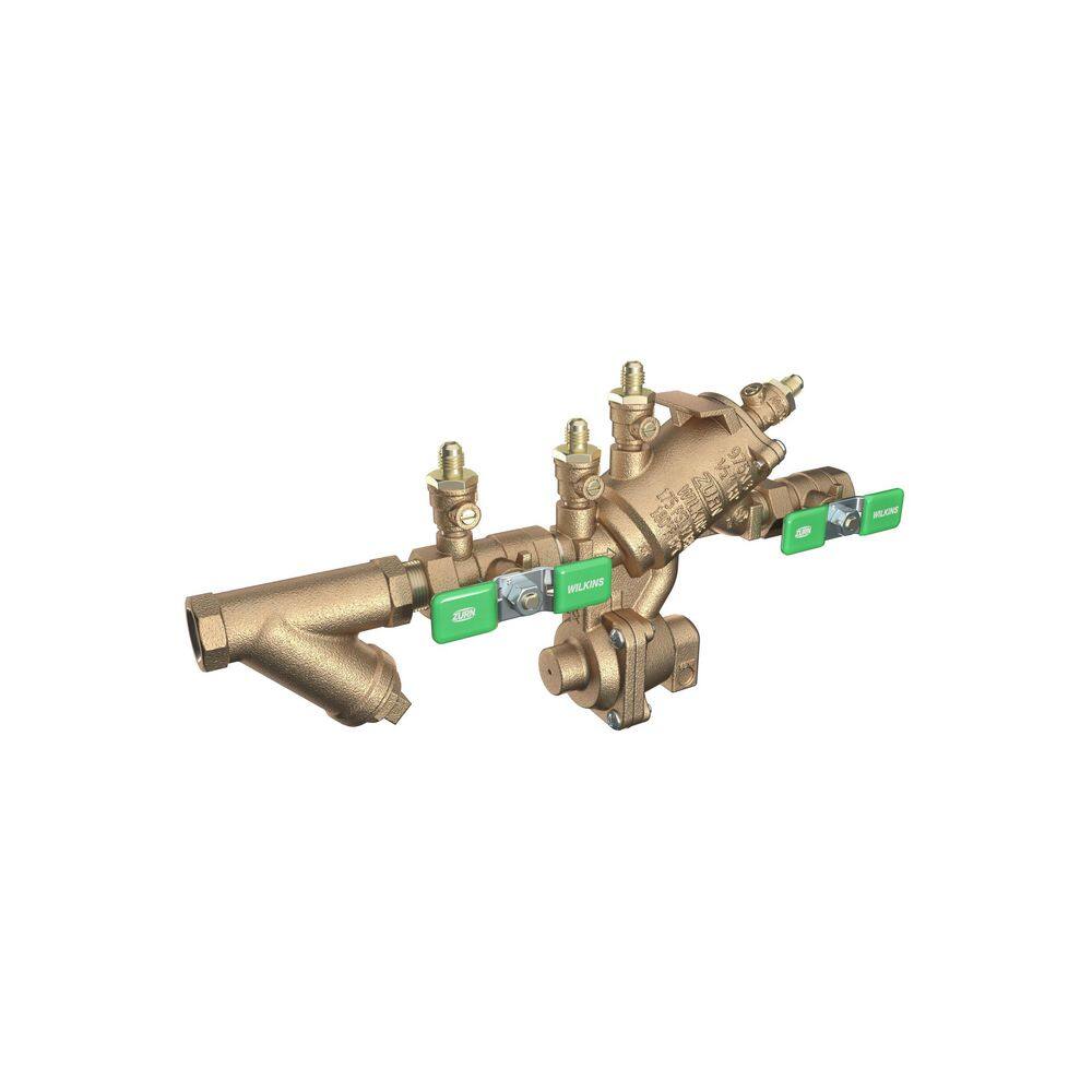 Wilkins 1/2 in. 975XL3 Reduced Pressure Principle Backflow Preventer with Model SXL Lead-Free Wye Type Strainer
