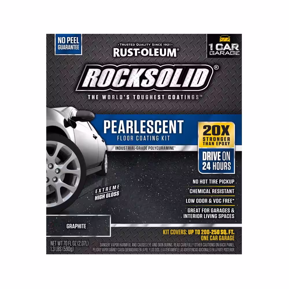 Rust-Oleum RockSolid 76 oz. Pearlescent Smokey Blue Garage Floor Kit