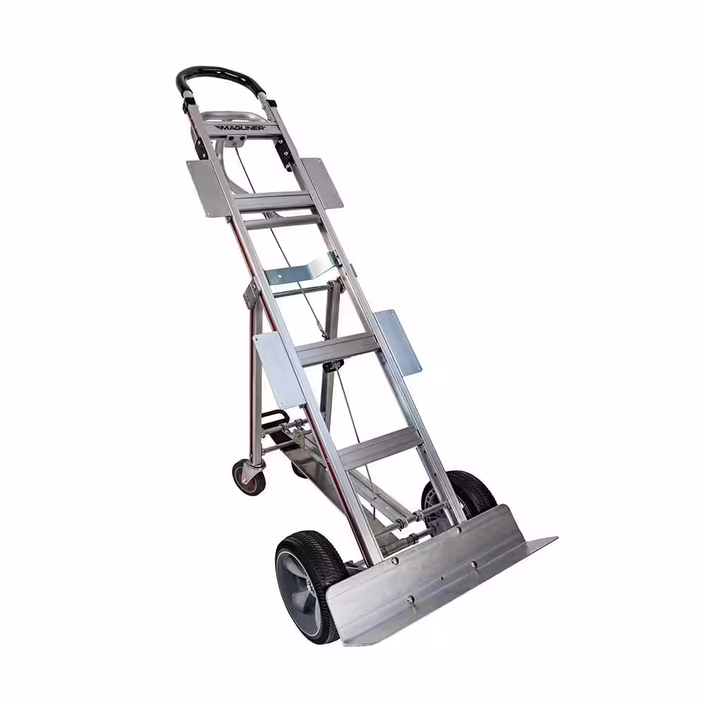 Magliner 800 lb. Capacity Appliance Hand Truck with Vertical Loop Handle, 4th Wheel Attachment, Break Back Bar and Wings