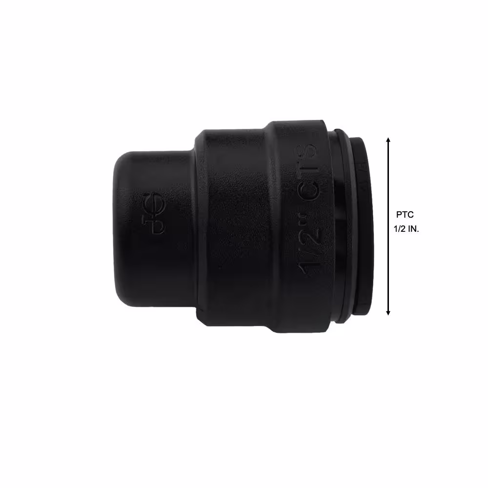 SharkBite ProLock 1/2 in. Push-to-Connect Plastic End Stop Fitting