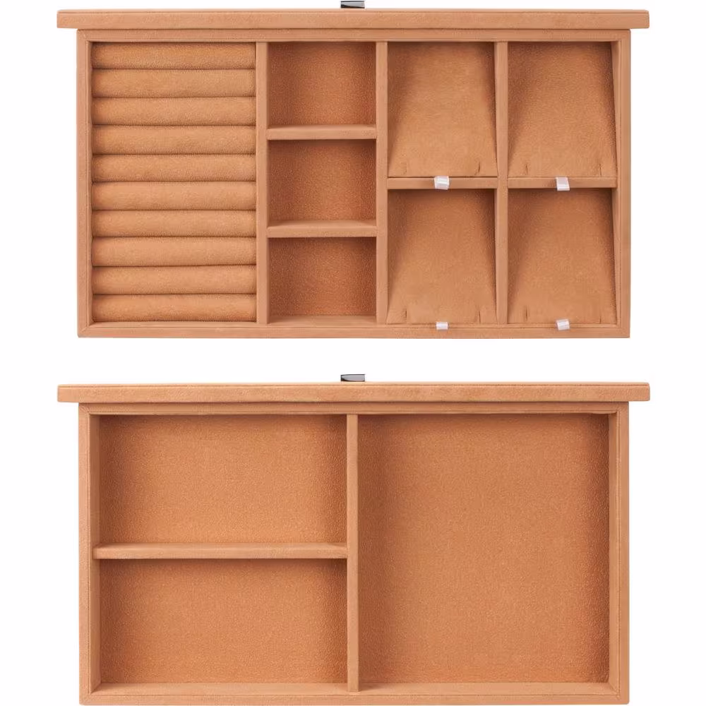 BARSKA White Fireproof Keypad Jewelry Safe Tan Interior