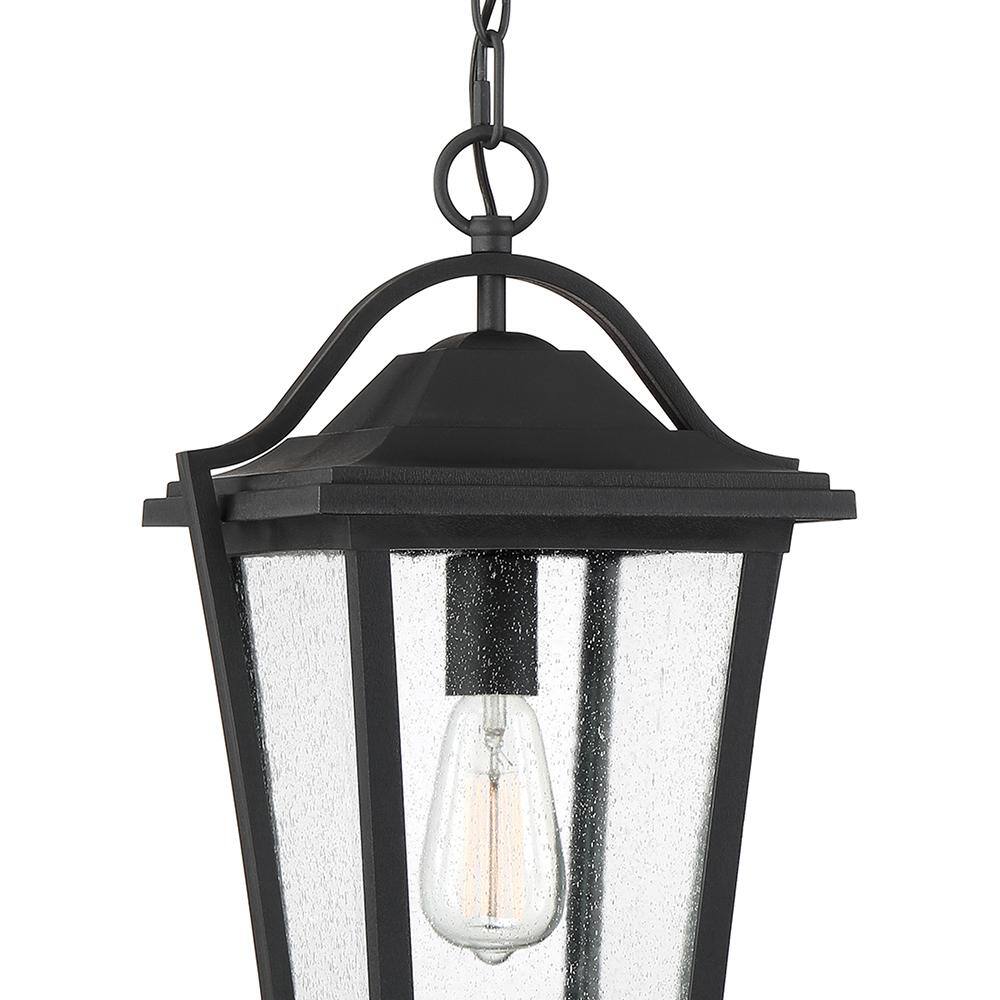 Quoizel Dunham 1-Light Earth Black Outdoor Pendant Light
