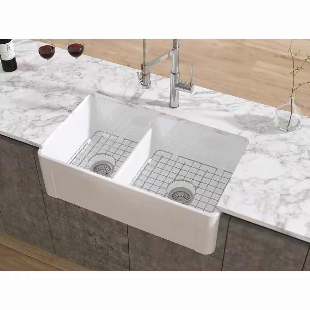 LaToscana 19 in. Grid for Large Side Fireclay Farmhouse Sink in Stainless Steel