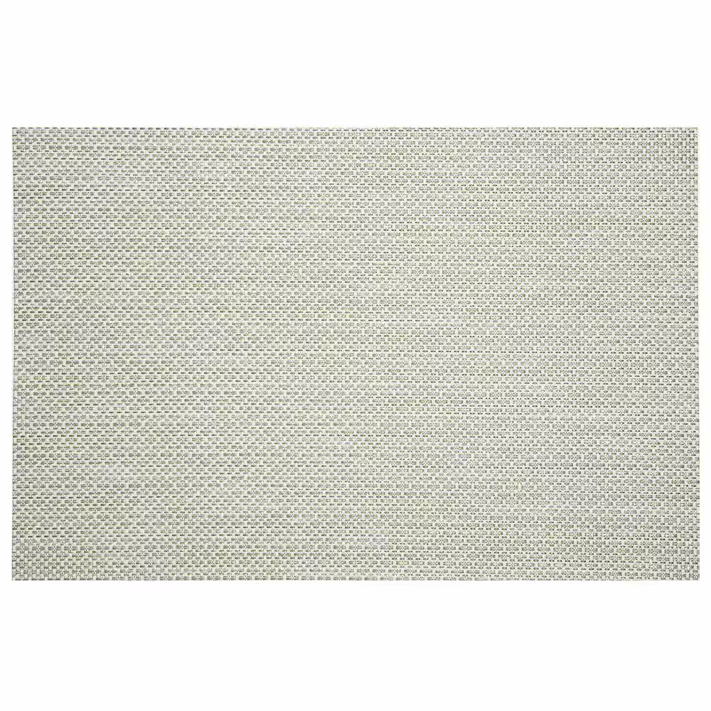 Kraftware EveryTable 18 in. x 12 in. Golden Threads and Gray PVC Placemat (Set of 6)