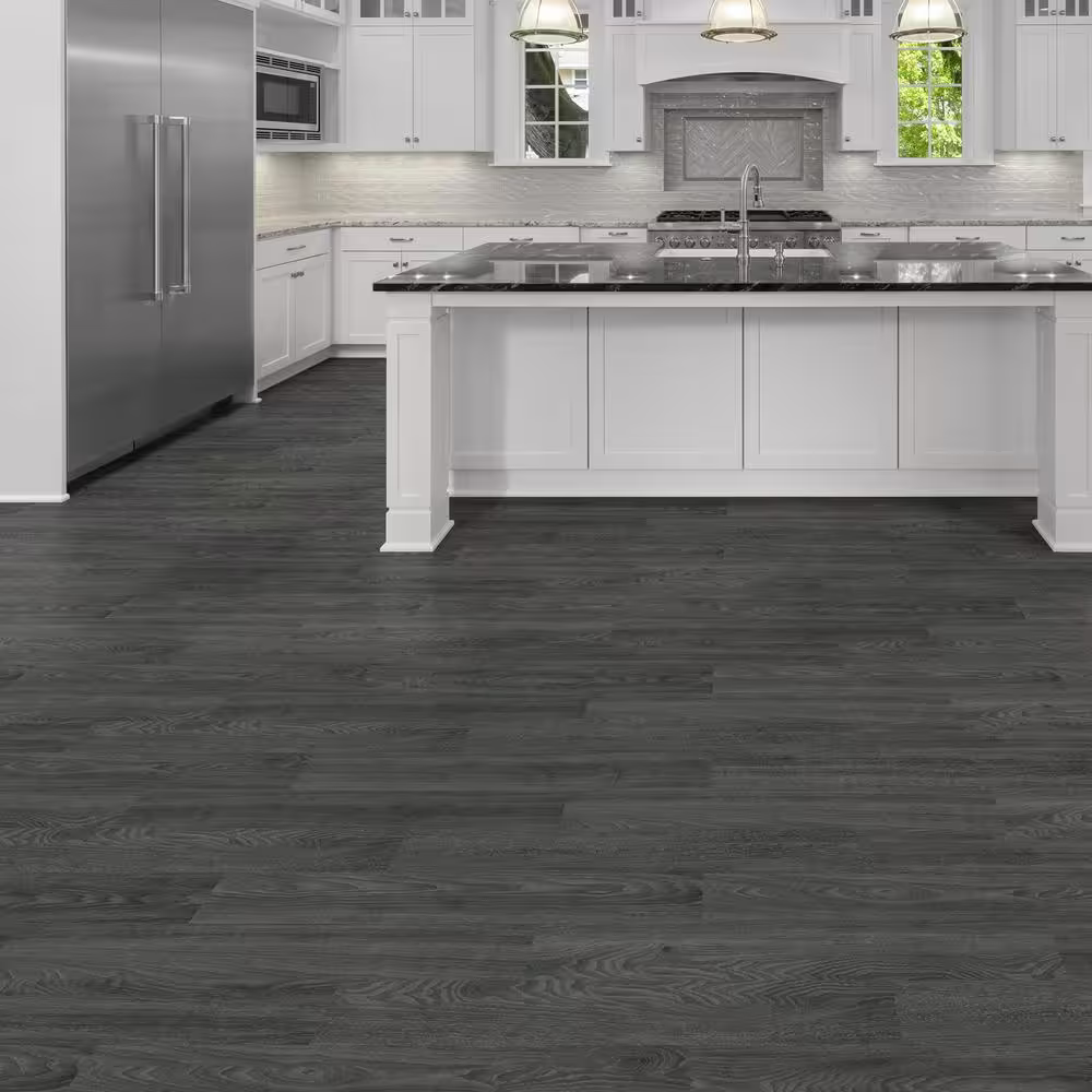 ALLURE Covino 6 MIL x 7 in. W x 48 in. L Click Lock Waterproof Luxury Vinyl Plank Flooring (23.3 sqft/case)