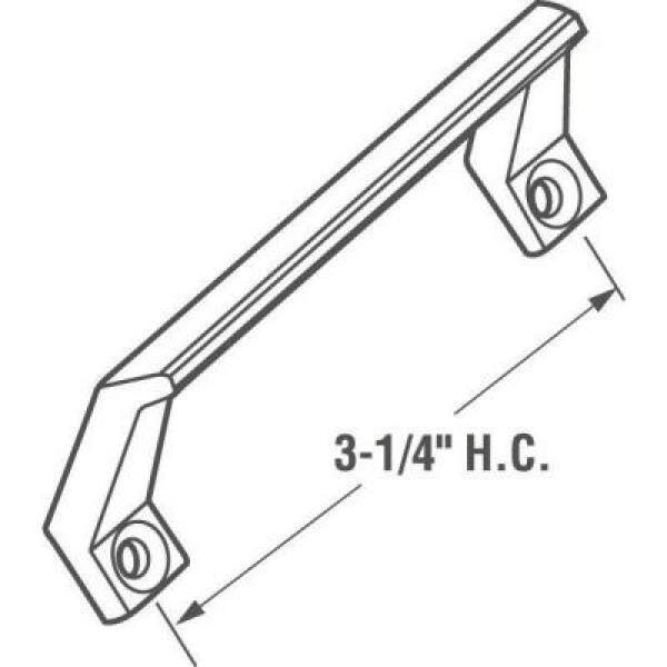 Prime-Line Sash Lift, Diecast, White, Powder coated, 1-1/8 in. projection