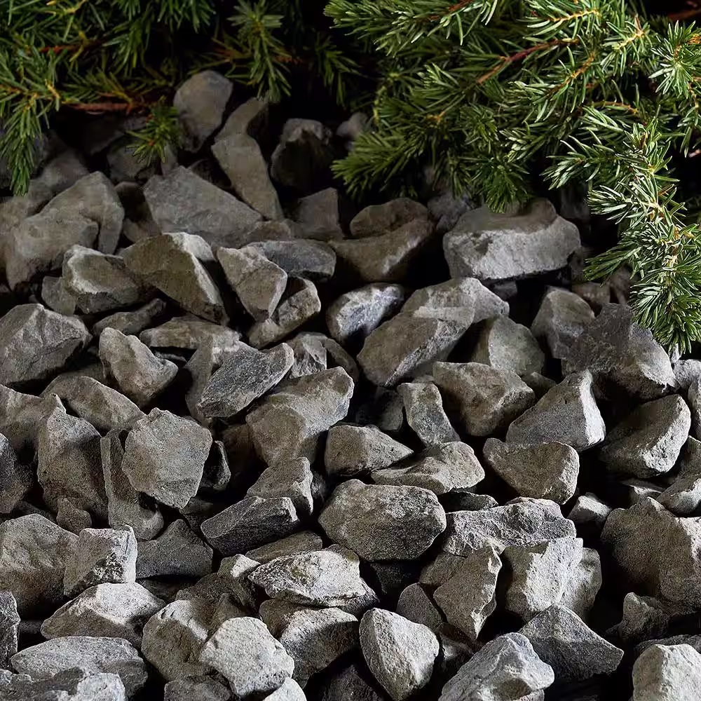 Vigoro 0.5 cu. ft. 0.75 in. to 1.75 in. Shadow Landscape Rock 64 Bags/32 cu. ft./Pallet