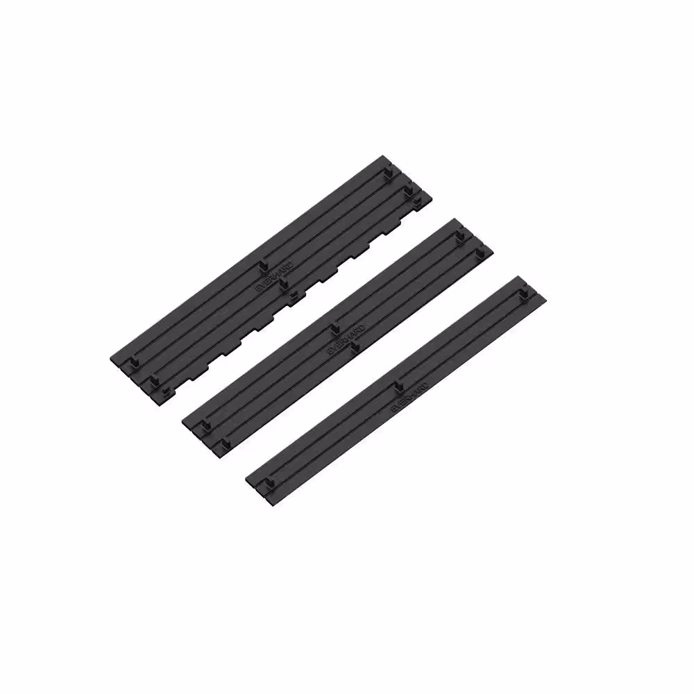 U.S. TRENCH DRAIN Invisible Edge Heel Friendly Black Insert for 5.4 in. Modular Trench and Channel Drain Kit (4-Pack)