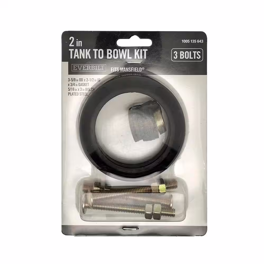 Everbilt 2 in Tank to Bowl Kit Fits Mansfield Toilet