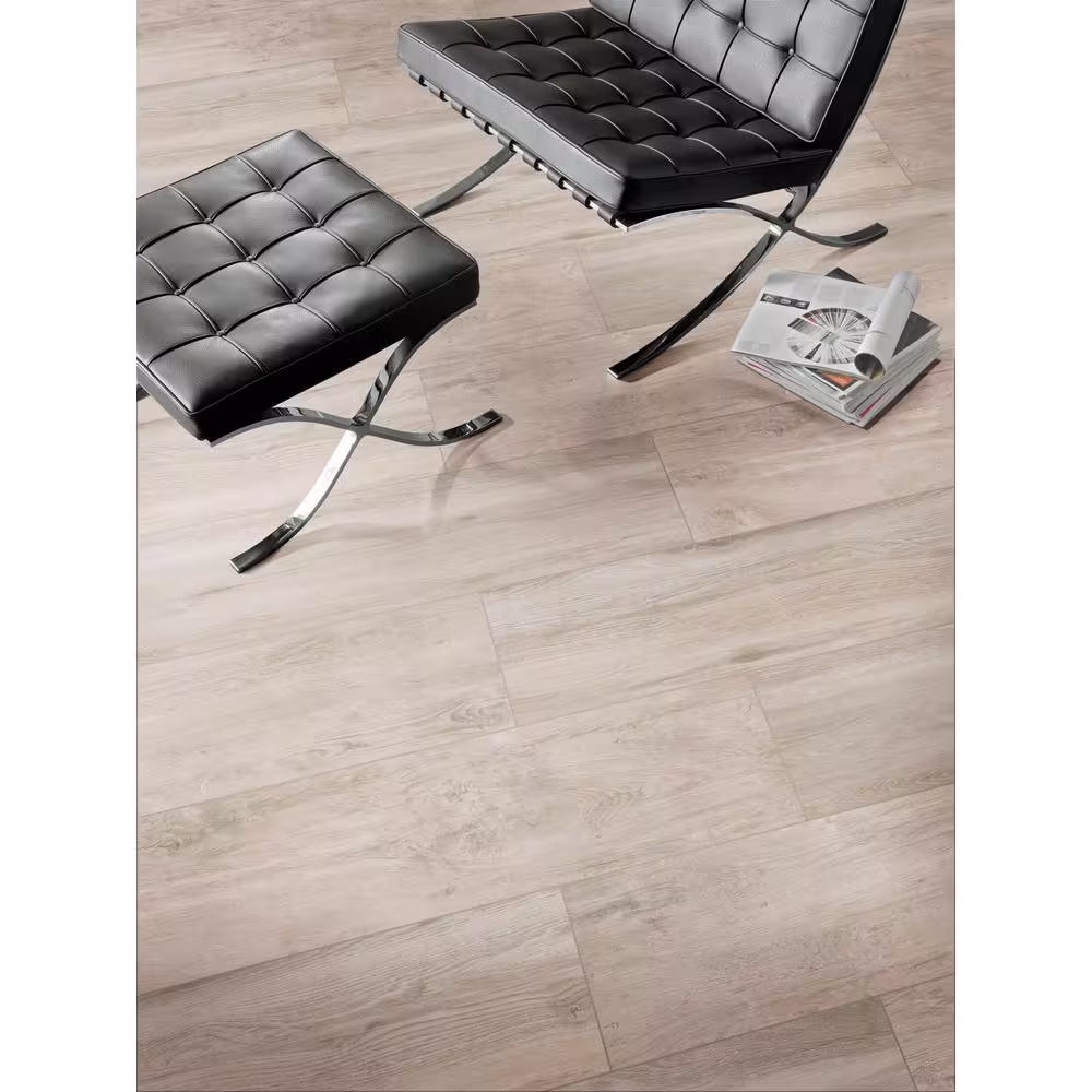 MSI 12 in. x 48 in. Lukas Gray Porcelain Paver Tile, Grey (8 sq. ft./Case)