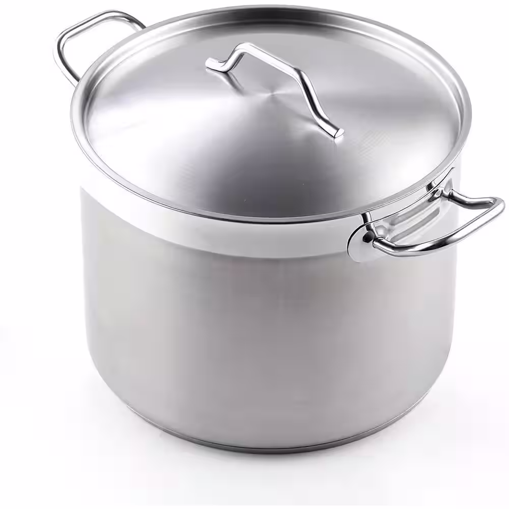 Cooks Standard Professional Grade 8 qt. Stainless Steel Stock Pot with Lid