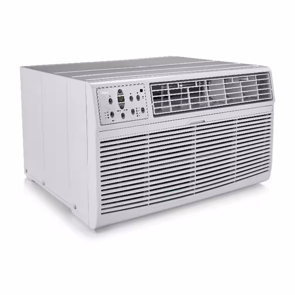 Midea 14,000 BTU 208-Volt to 230-Volt Through The Wall Air Conditioner with Heat and Cool in White