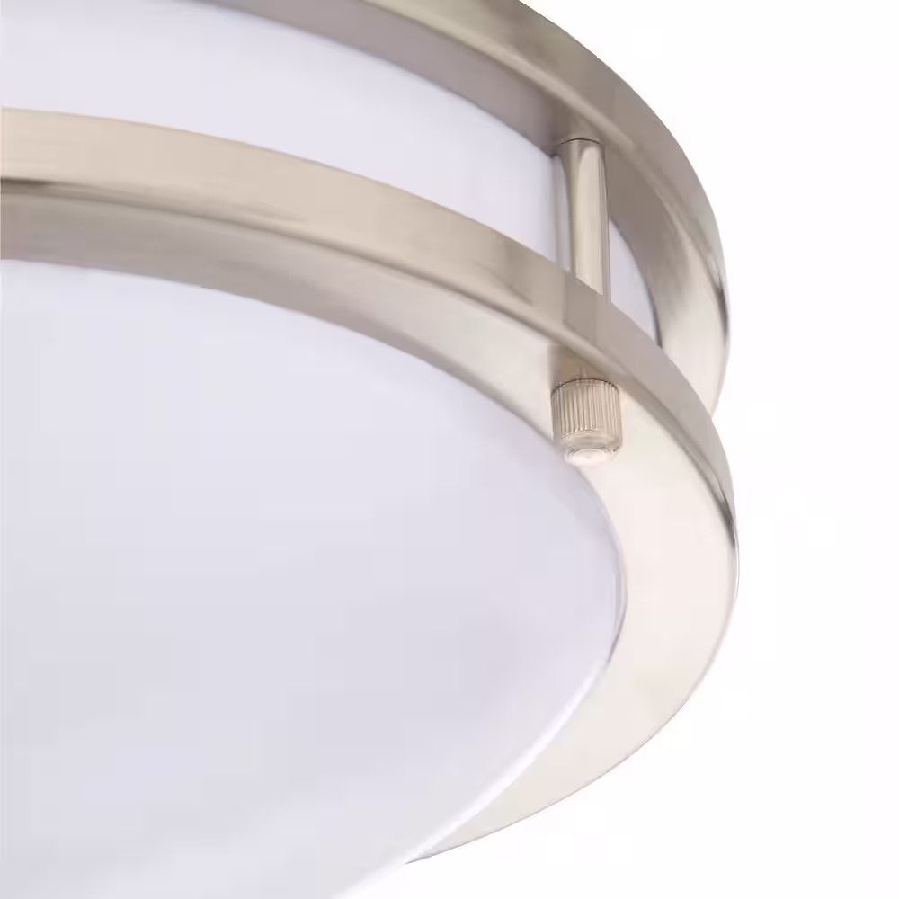 AMAX LIGHTING JR Brushed Nickel Indoor LED Flush Mount