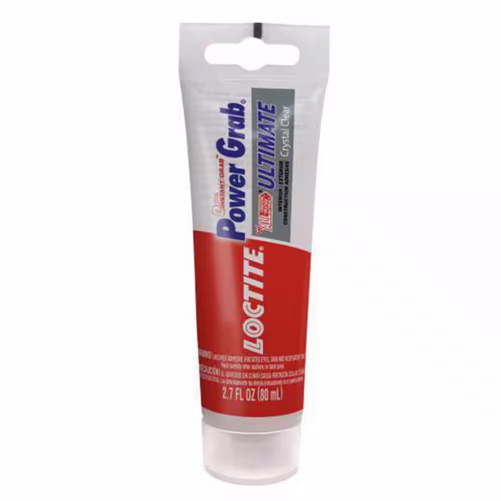 LOCTITE Power Grab Ultimate Instant Grab 2.7 oz. SMP Construction Adhesive Crystal Clear Tube (each)