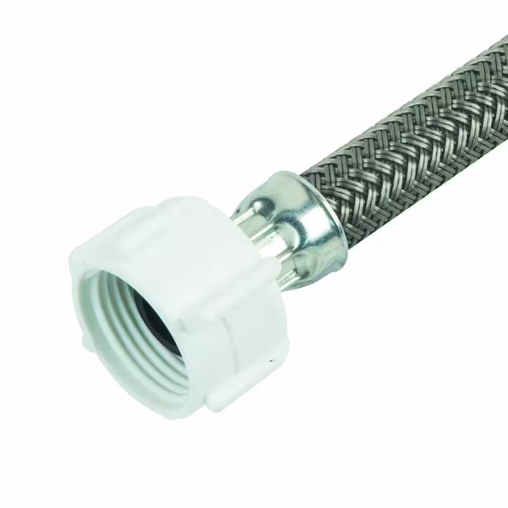 BrassCraft 1/2 in. Flare x 7/8 in. Ballcock Nut x 16 in. Braided Polymer Toilet Supply Line