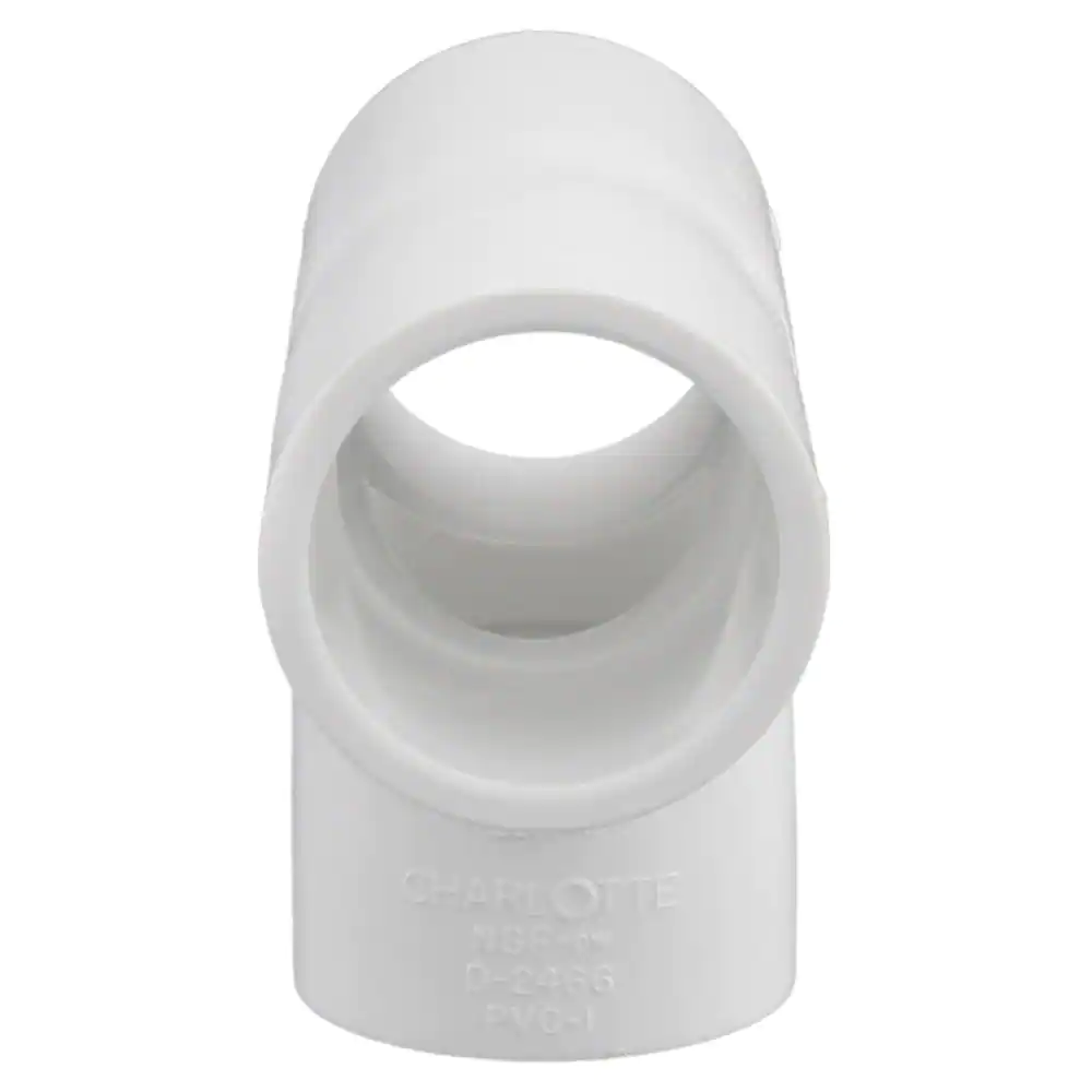 Charlotte Pipe 3/4 in. x 3/4 in. x 1/2 in. PVC Schedule 40 S x S x Female Pipe Thread Reducing Tee